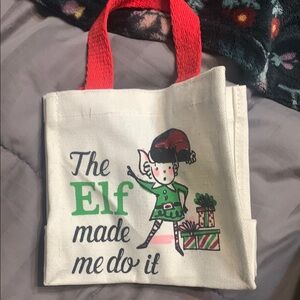 Festive Elf Canvas Tote Bag